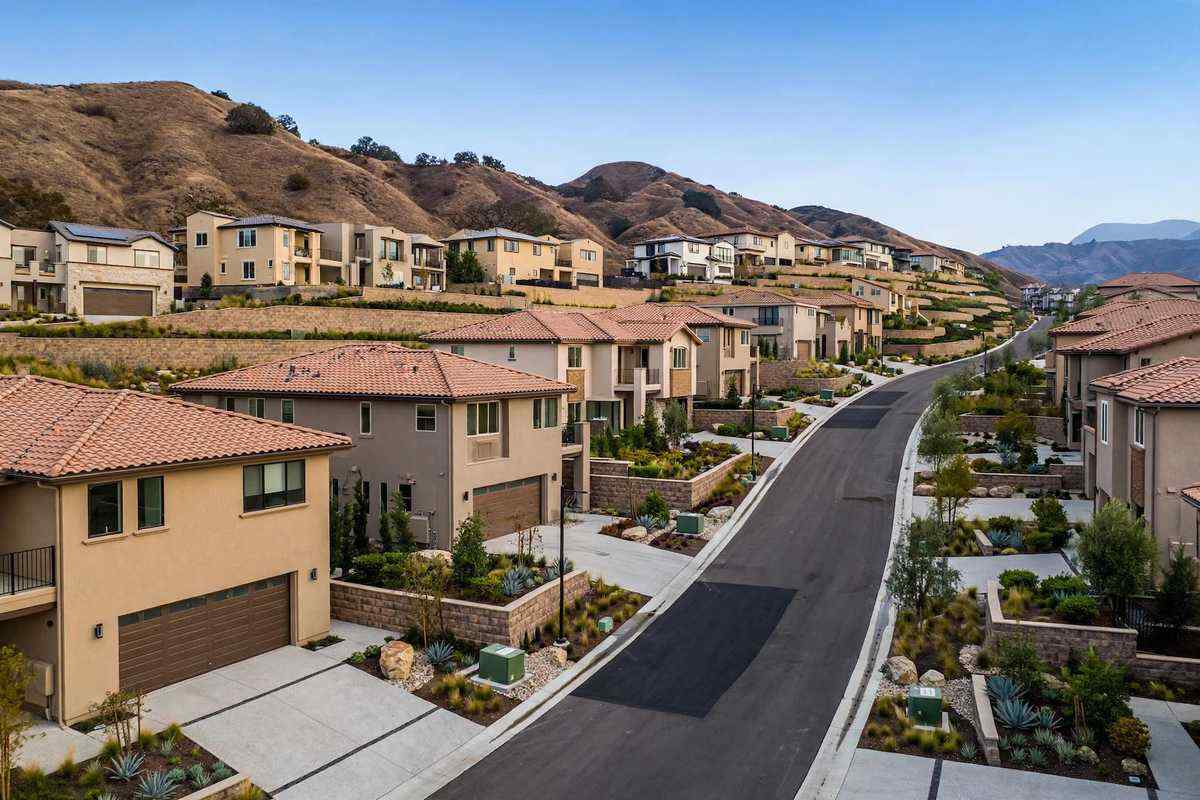 Newer hillside homes in Big Sky, Simi Valley