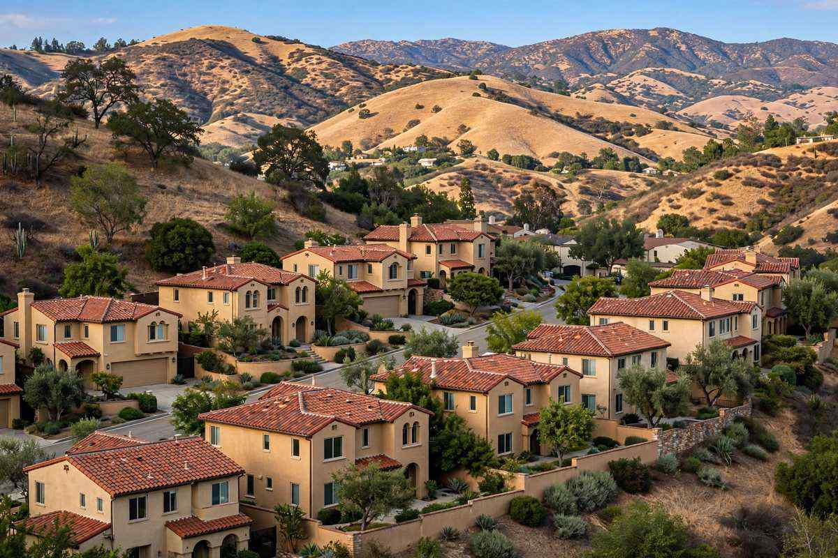 Foothill homes in Indian Hills, Simi Valley