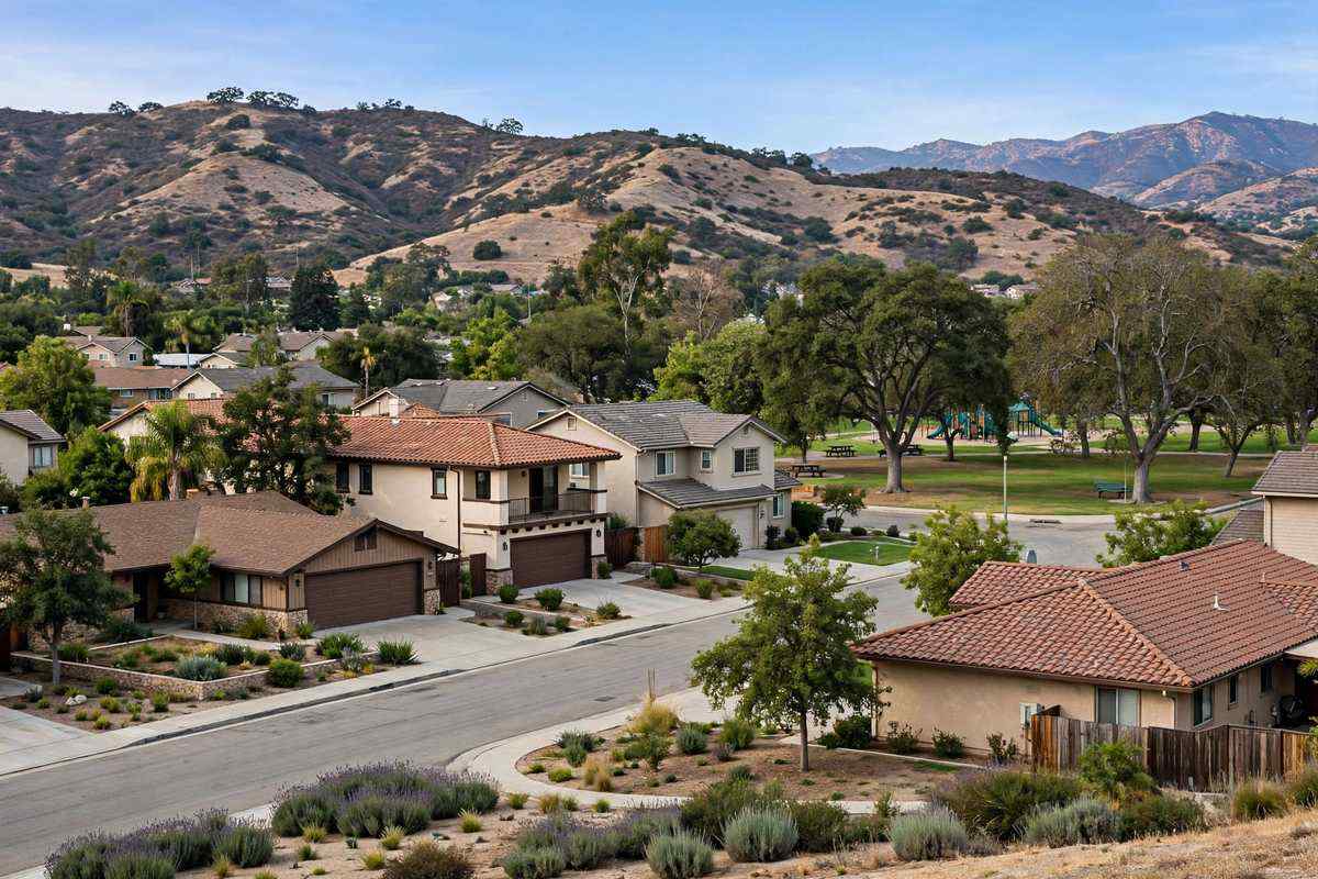 Homes in the Sinaloa Highlands area of Simi Valley